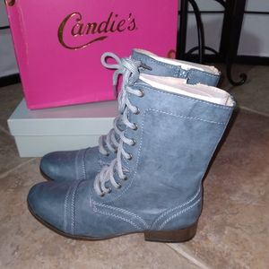22A. NIB - Candies Canadh Blue Boots